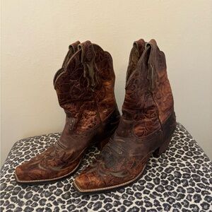 Ariat All Leather Western Booties